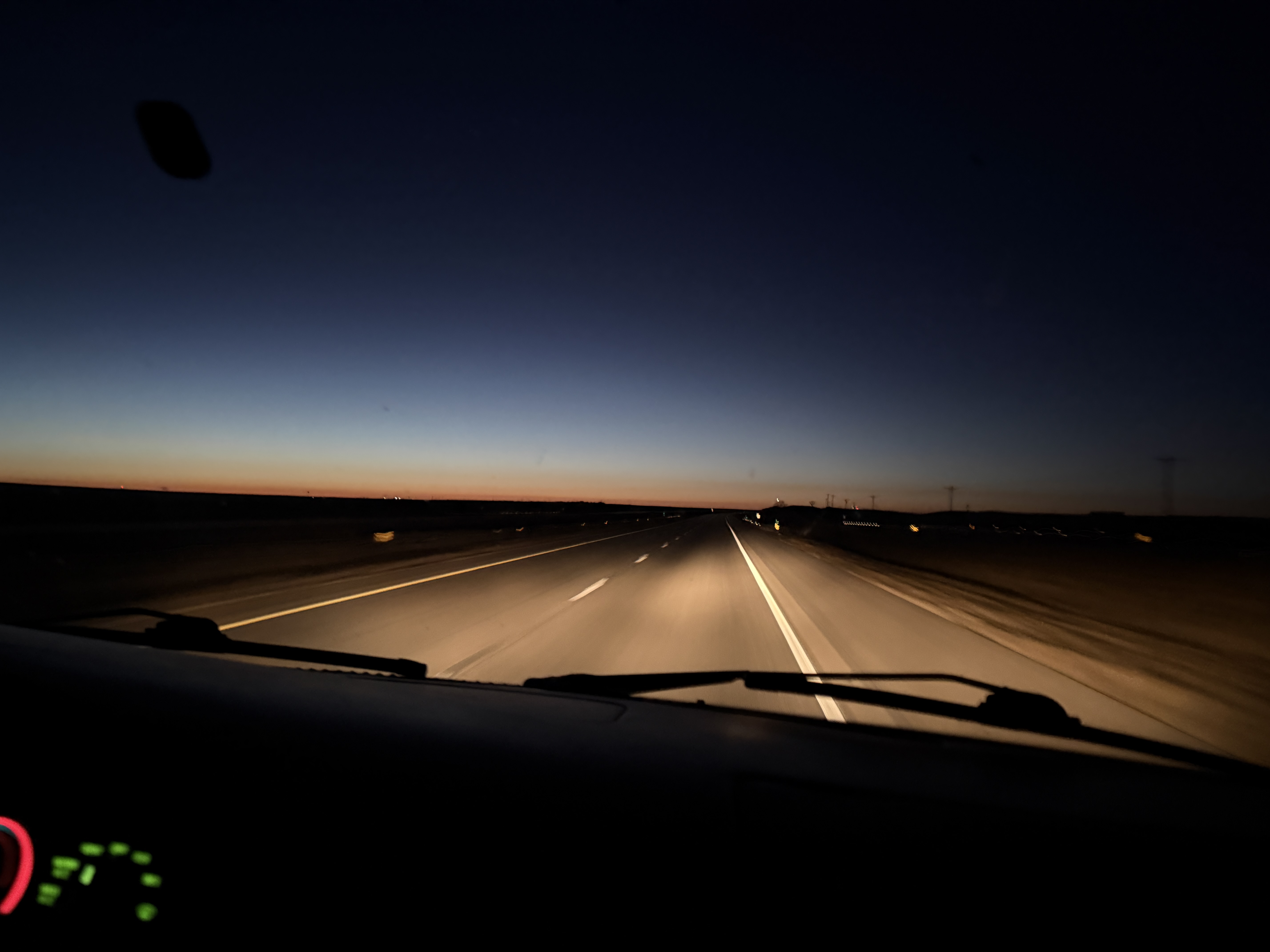 Horizon on the way to a balloon launch