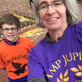 Camp Half-Blood selfie in the rain