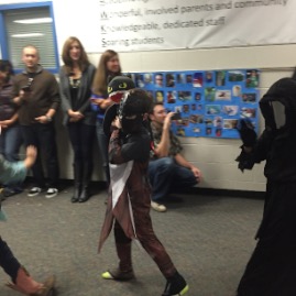 Timmy and Toothless in the school parade