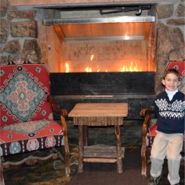 By the fire