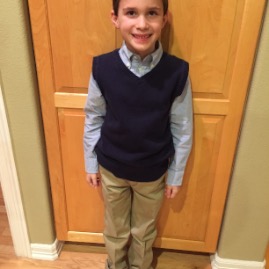 All dressed up and ready for 2nd Grade Arts Night