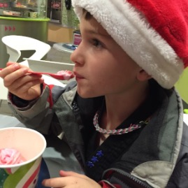 Celebratory post-yellow belt froyo
