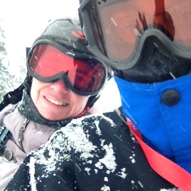 Mommy and Daddy on the lift
