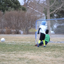 Alomost scored!