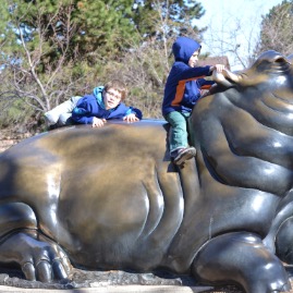 Hippo statue