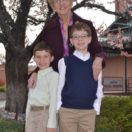 Out to brunch with Grandma and Grandpa