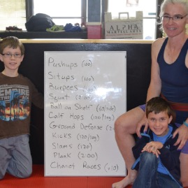 Mommy's black belt test