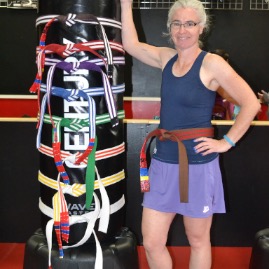 All her previous belts