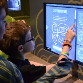 Interactive fun at the Maya exhibit