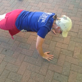 Post-race push-ups