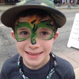Dragon face at Longmont Art Walk