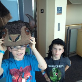 Animal hats at the Longmont Museum