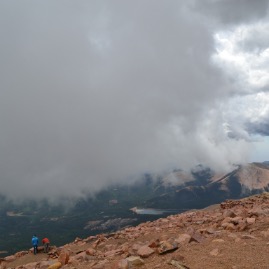 Clouds moving in