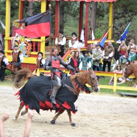 Getting ready for actual jousting!