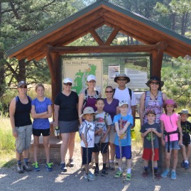 Hiking with kickboxing buddies