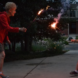 Grandma likes sparks, too