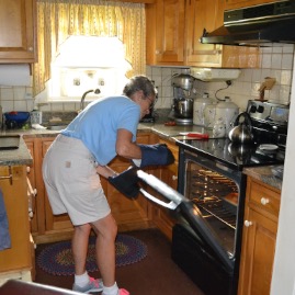 Memere baking bread