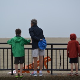 Rainy day at Hampton Beach