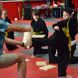 Didn't get through, but nice side kick