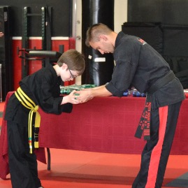 Awarding of the belt
