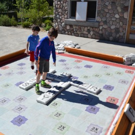 Giant Scrabble game