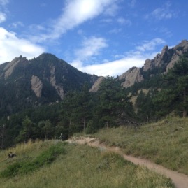 Hiking the trail behind NCAR in Boulder