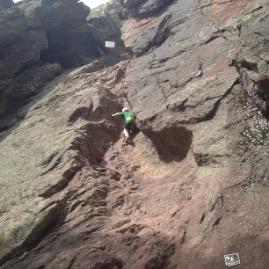The cave is closed, but Timmy ascends part way