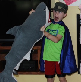 Shark attack at a friend's birthday party