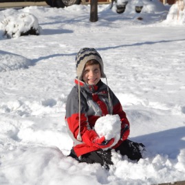 Making a snowman