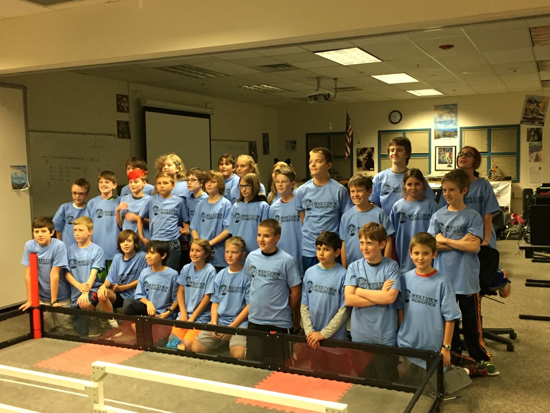 Westview 6th grade robotics team