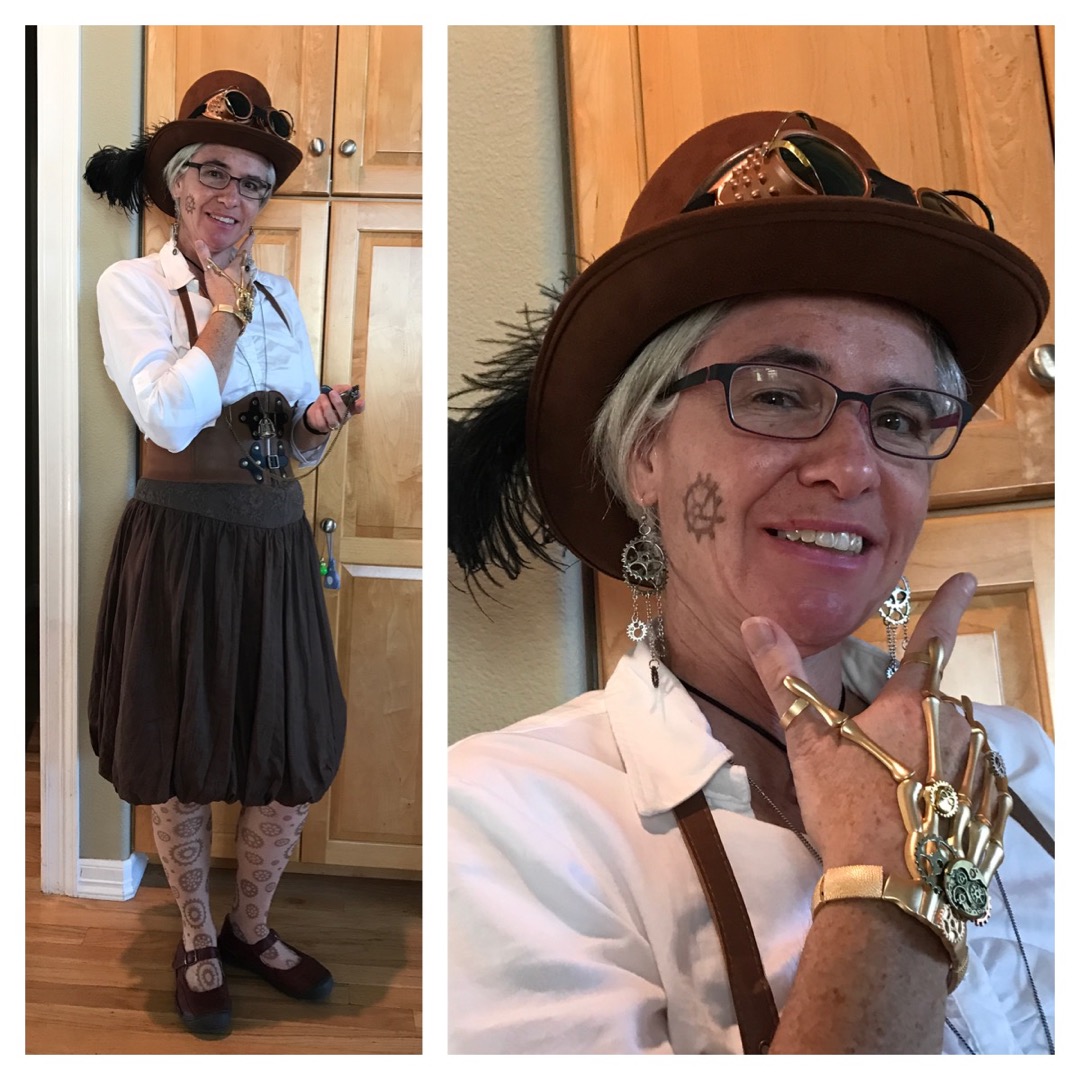 Mom's Steampunk costume