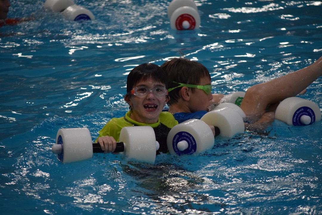 Ted at the Jog-a-Thon pool party