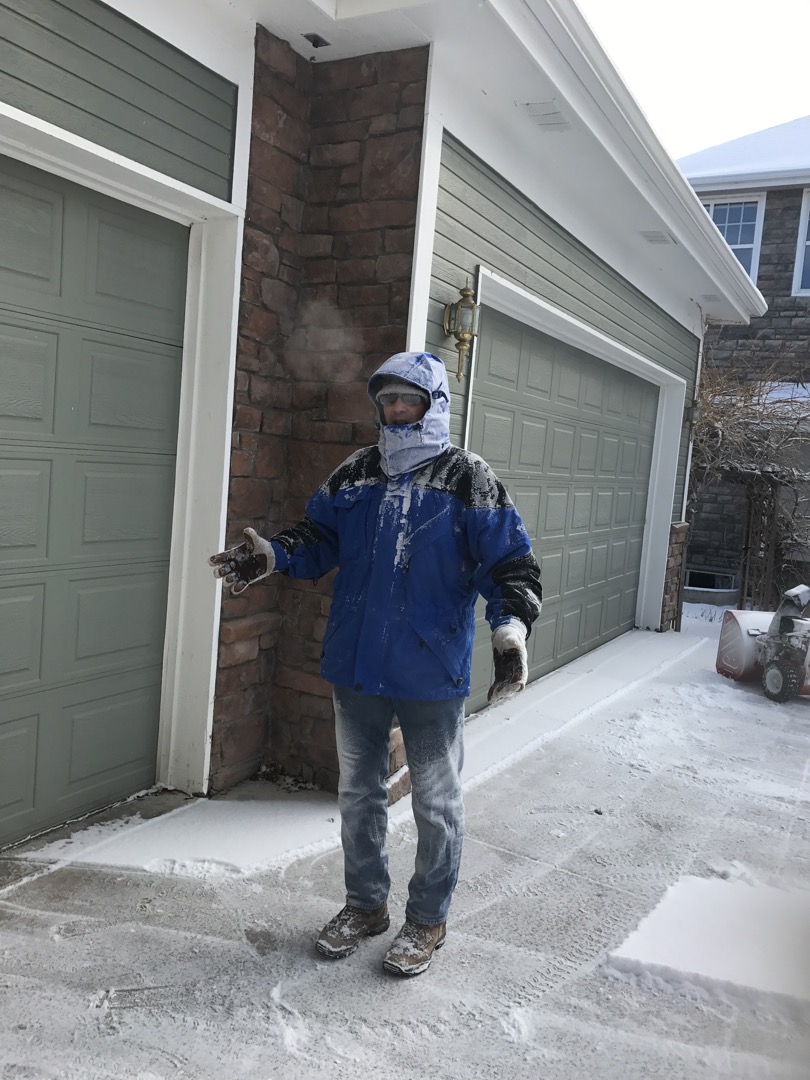Frosty from the snow blower