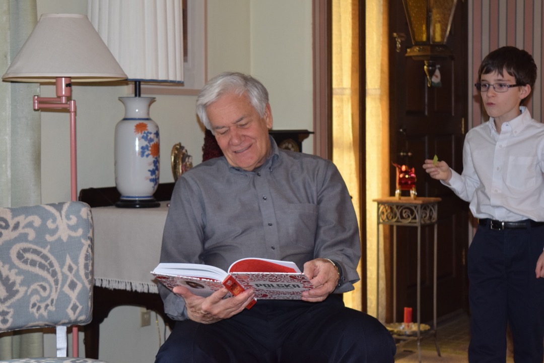 Grandpa gets a Polish cookbook