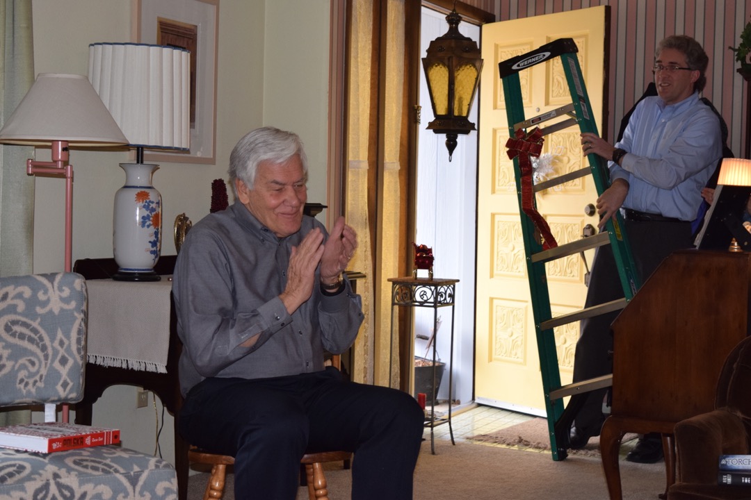 Grandpa likes his ladder