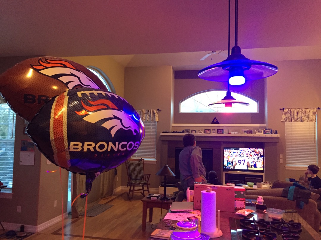 All Bronco'd up for the Super Bowl