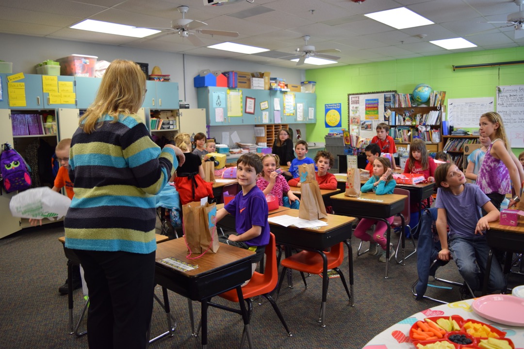 Third grade Valentine's party