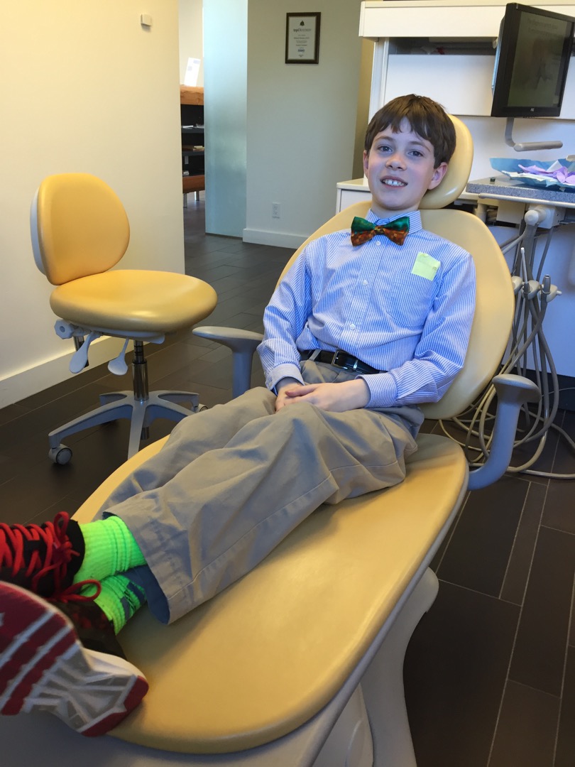 Spiffy at the dentist
