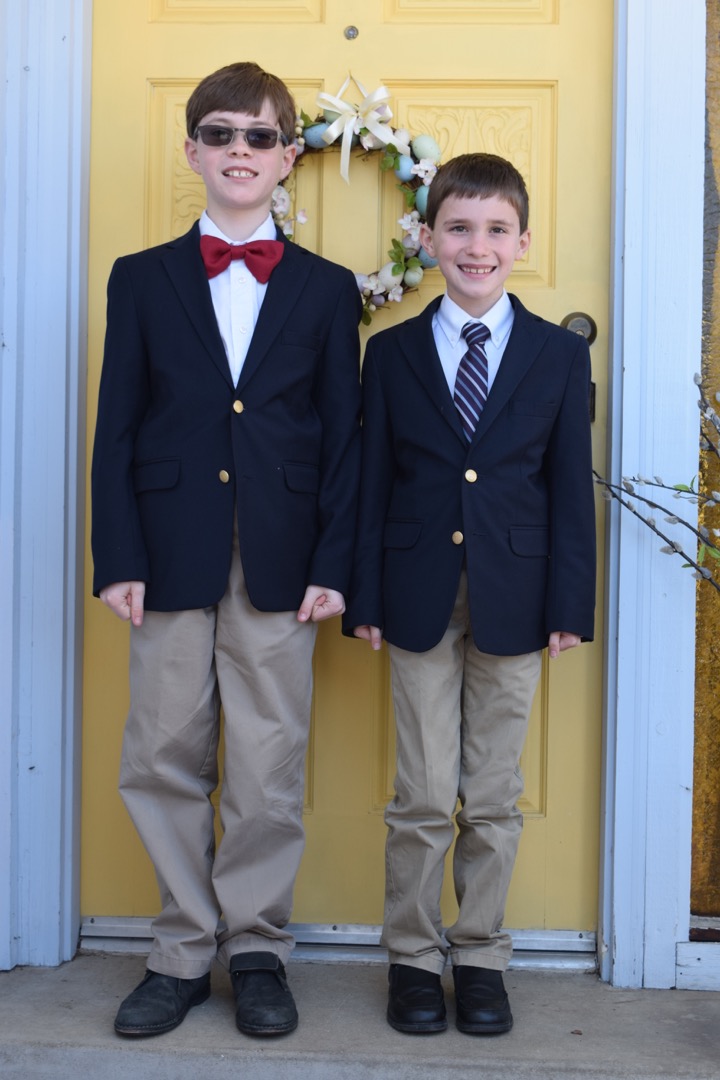 Blue blazer boys