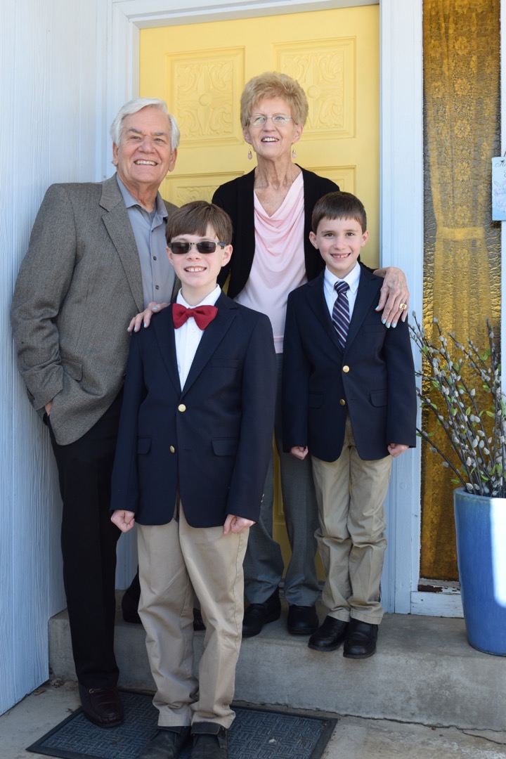 With Grandma and Grandpa