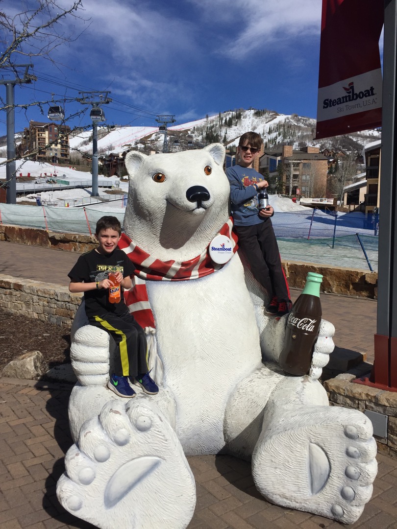 The Steamboat Coke bear