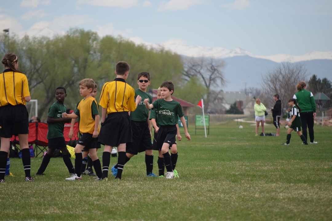 Fist-bump from the ref