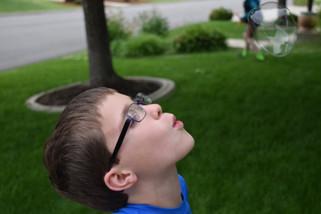 Blowing a bubble