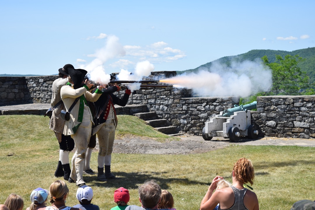 Musket demo at Fort Ticonderoga