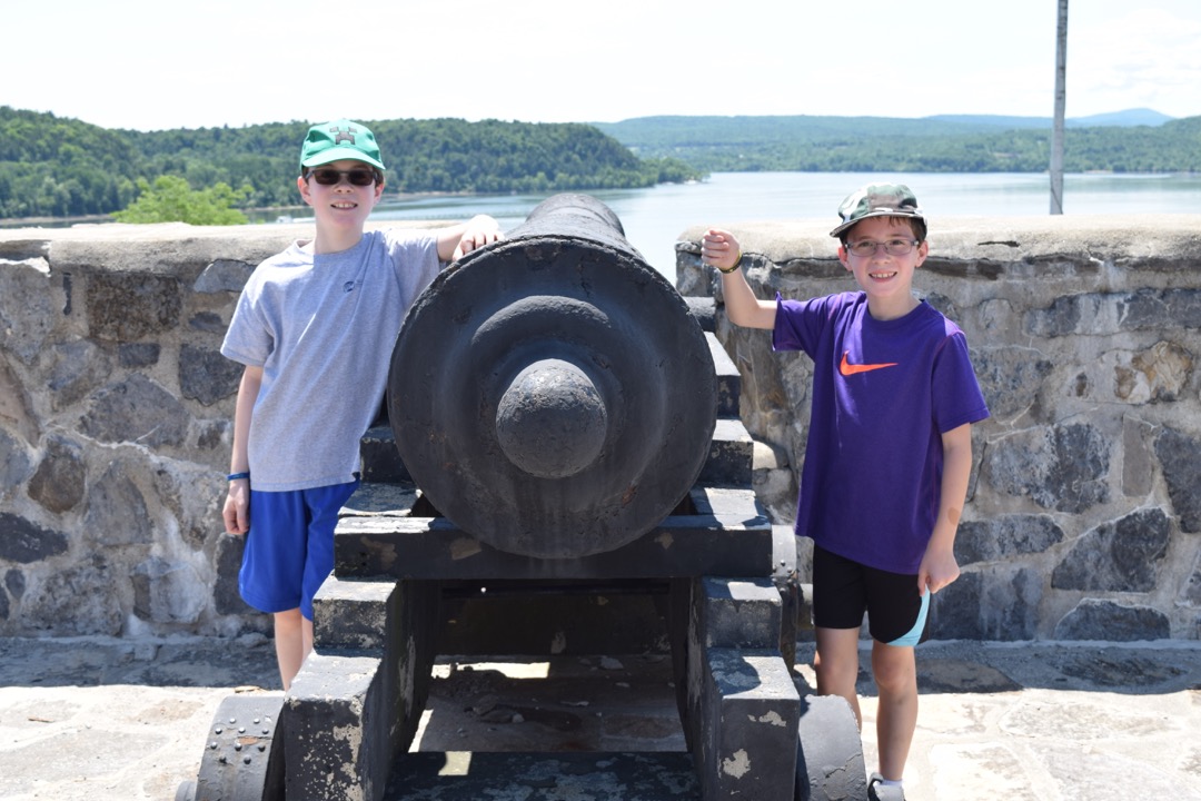 At the cannon