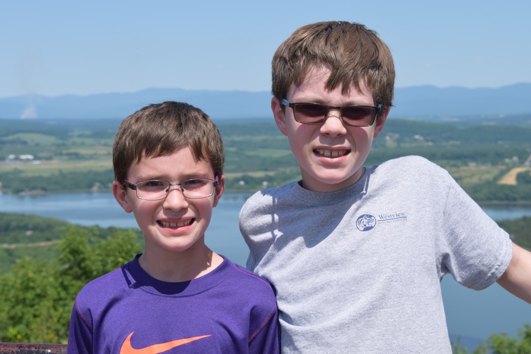 The boys on Mount Defiance