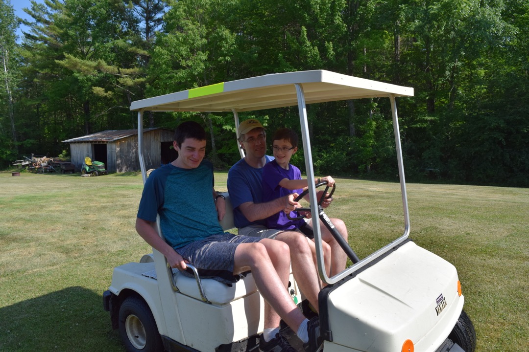 Ted at the wheel