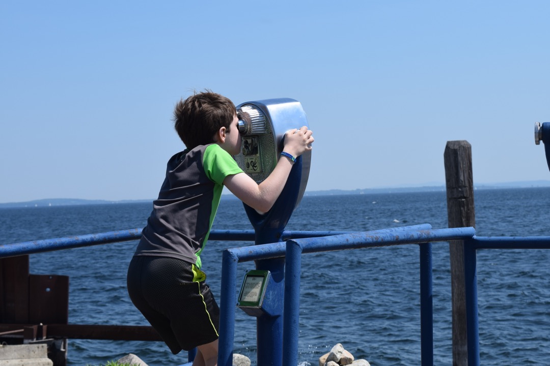 Checking out Vermont from Port Kent ferry station