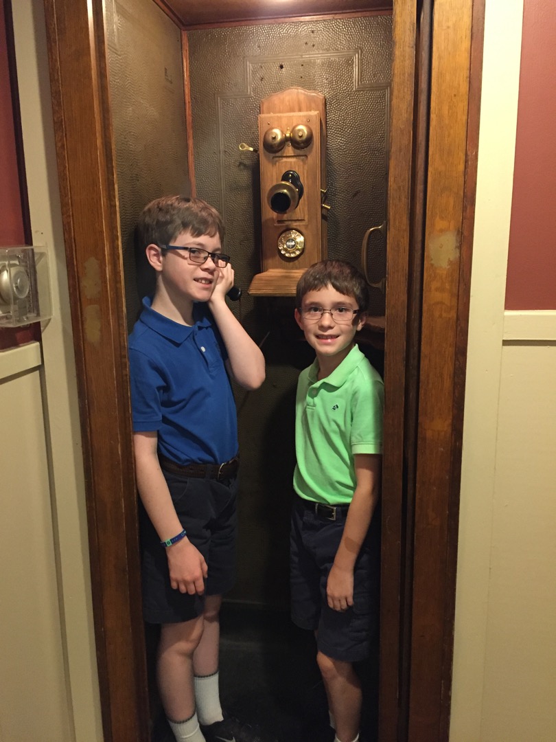 Old timey phone at the Green Mountain Inn in Stowe, VT