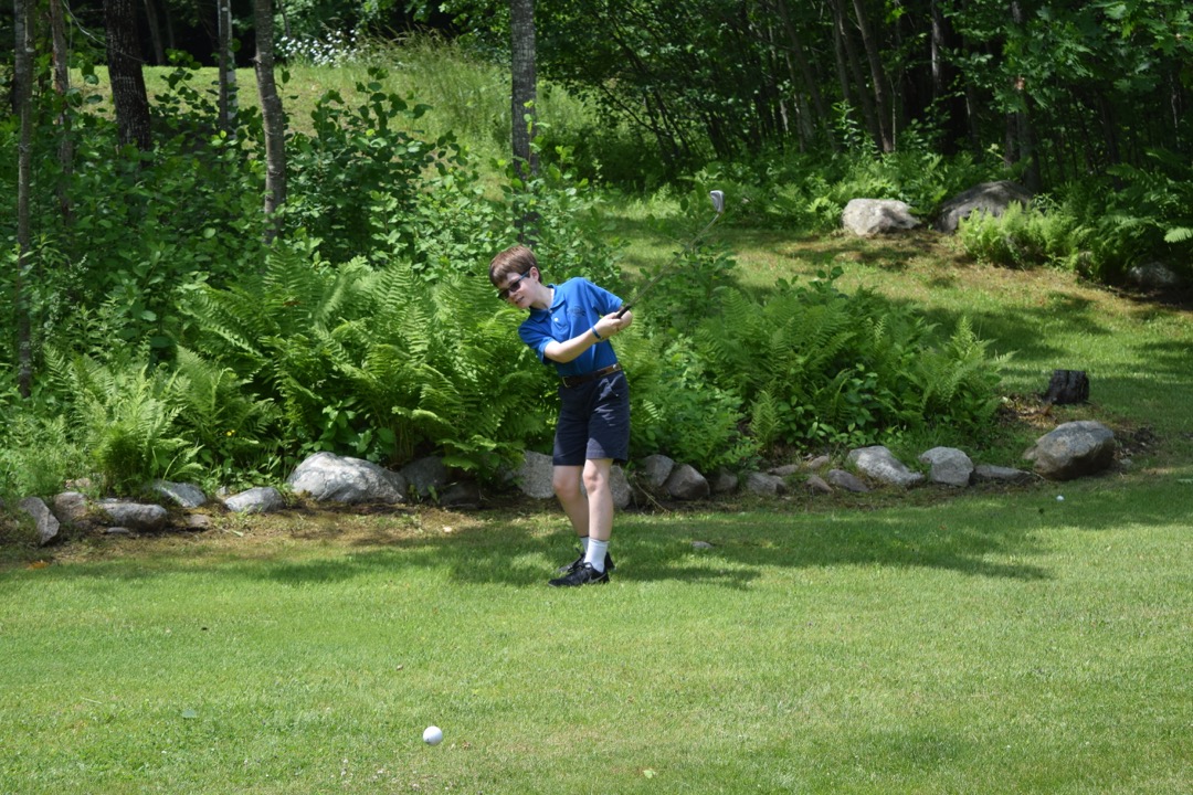 Golf in Paul and Sue's yard